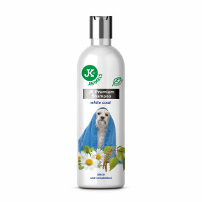 Prémiový šampon pro světlou srst se zjemňujícími účinky, 250 ml, s výtažky z břízy a heřmánku