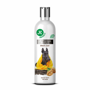 Prémiový šampon pro tmavou srst se zjemňujícími účinky, 250 ml, s výtažky z dubové kůry a vlašského ořechu