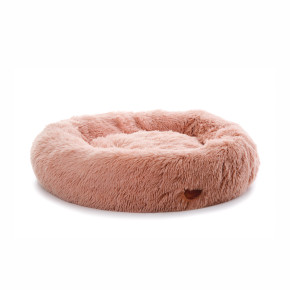 Pelíšek Donut S, 60 cm, růžový, jemný pelíšek pro malé a střední psy 