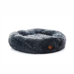 Pelíšek Donut S, 60 cm, šedý, jemný pelíšek pro malé a střední psy 