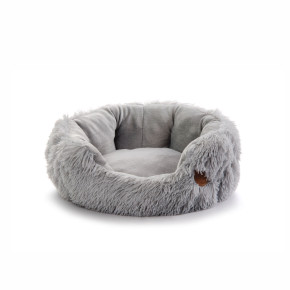 Pelíšek Yetti S, 45 cm, šedý, jemný pelíšek pro mini a malé psy