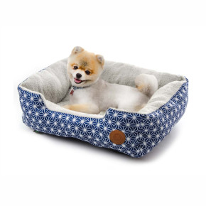Pelíšek Blue, 61 cm, modrý - hvězdy, pohodlný pelíšek pro malé a střední psy 