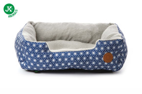 JK ANIMALS, pelíšek Blue, pohodlný pelíšek pro psy, modrý - hvězdy, 61×49×17 cm © copyright jk animals, všechna práva vyhrazena