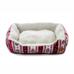 Pelíšek X-Mas M, 70 cm, vánoční pohodlný pelíšek pro malé a střední psy 