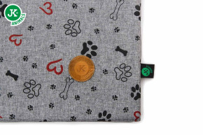 JK ANIMALS, tenká poduška Grey Lux M, pohodlná poduška pro malé psy, 65×40×2,5 cm © copyright jk animals, všechna práva vyhrazena