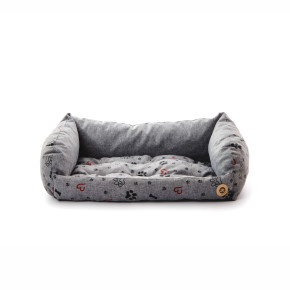 Kanape Grey Lux M, 65 cm, pohodlné kanape pro malé a střední psy