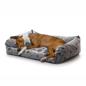 Kanape Grey Lux L, 90 cm, pohodlné kanape pro střední a velké psy