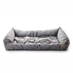 Kanape Grey Lux XL, 105 cm, pohodlné kanape pro velké psy