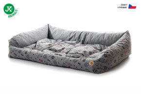 JK ANIMALS, kanape Grey Lux XL, pohodlné kanape pro velké psy, 105×75×20 cm © copyright jk animals, všechna práva vyhrazena