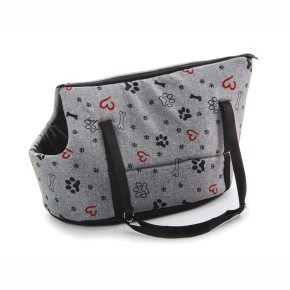 Taška Grey Lux M, 50 cm, stylová taška pro malé a střední psy