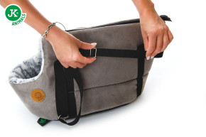  JK ANIMALS, taška Polar S, stylová taška pro malé psy, šedá, 40×24×24 cm © copyright jk animals, všechna práva vyhrazena
