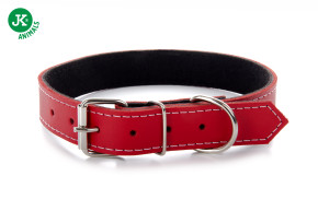 JK ANIMALS, kožený obojek JK Classic pro psy, červený, 3×65 cm © copyright jk animals, všechna práva vyhrazena