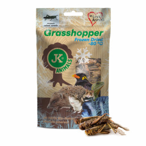 Mrazem sušené saranče, Grasshopper Frozen Dried, 80 g, (Acrida cinerea)