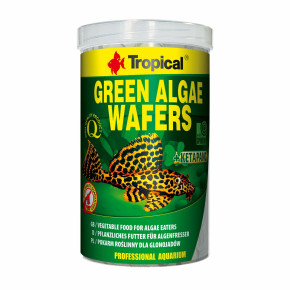 Tropical, Green Algae Wafers, 1 000 ml, rostlinné potápějící se oplatky se spirulinou pro ryby přísavkovité 